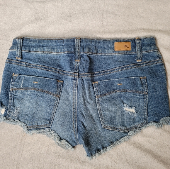 (3) Cutoff Blue Jean Shorts - Picture 2 of 3